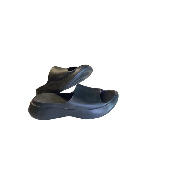 Zara Rubberized Slides, Black EU SZ 40, US SZ 9, UK SZ 7 - Picture 5 of 8